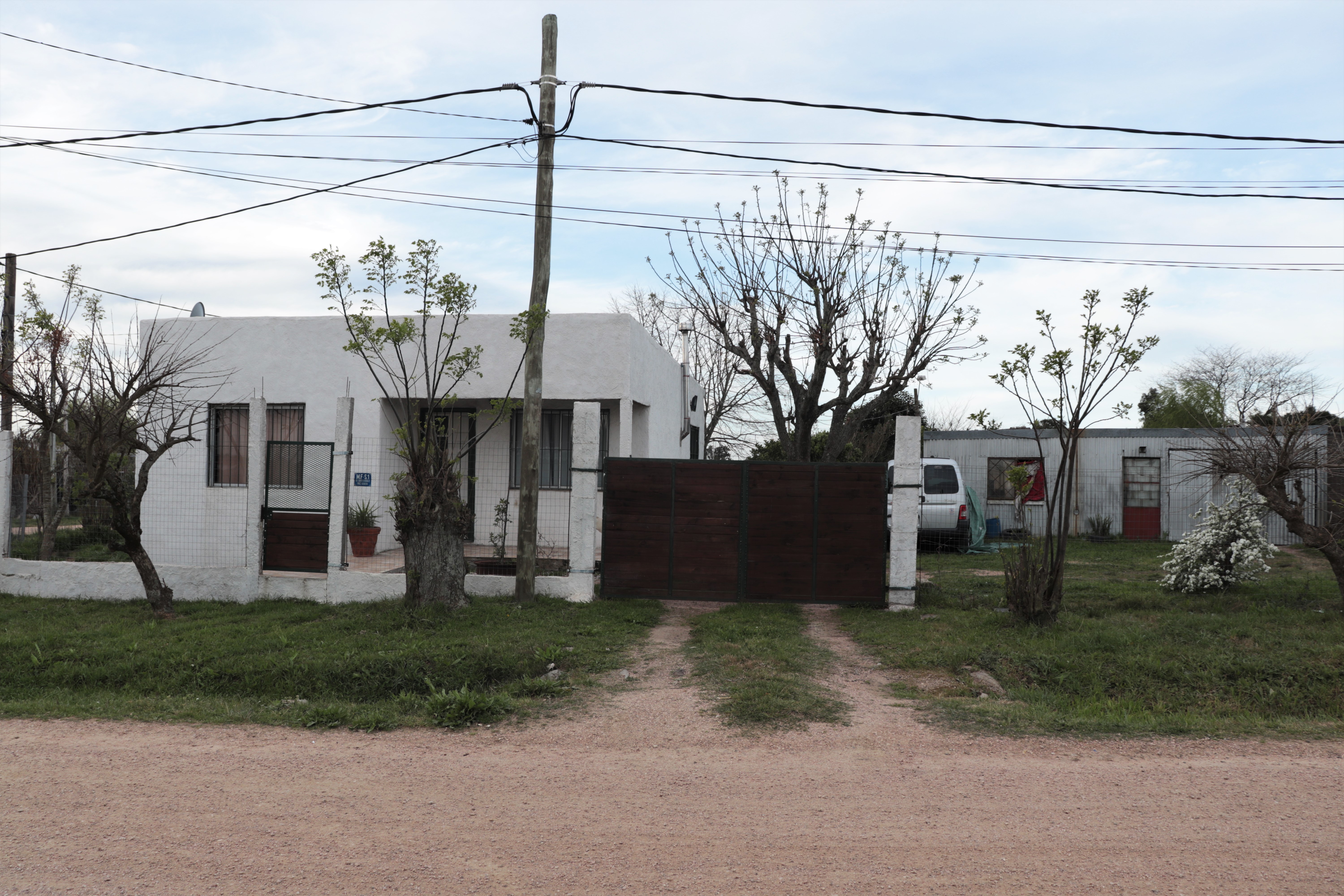 Casa de Amanda junto a la de su sobrina nieta.